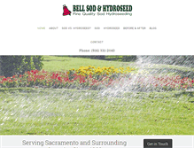 Tablet Screenshot of bellsodandhydroseed.com